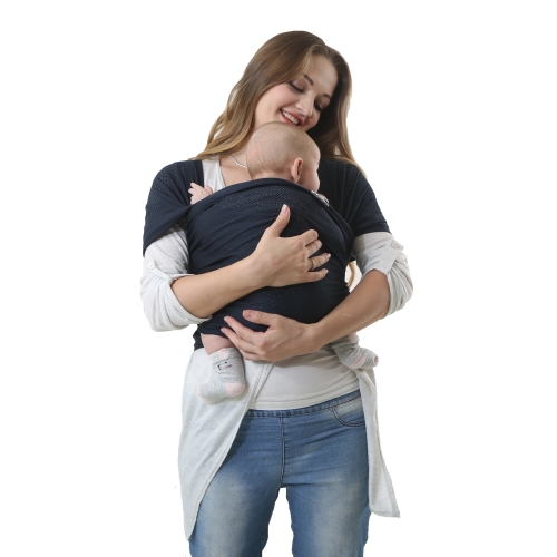 Atmungsaktive Babytrage, Babywickelträger Sling Mesh-Stoff, Schweiß absorbieren, Freisprecheinrichtungen für Babytragen
